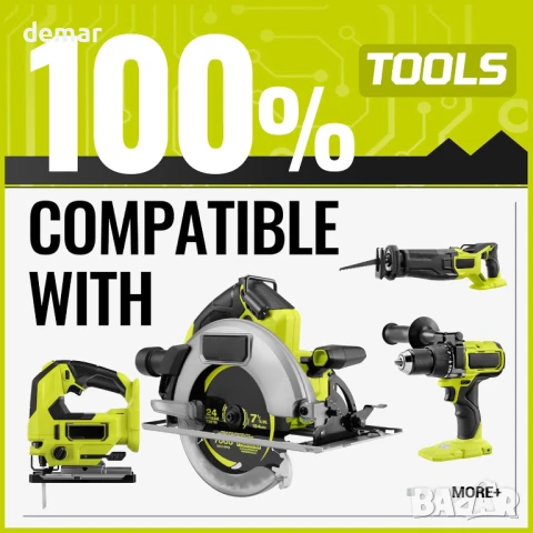 5.0Ah 18V P108 Li-ion батерия, за електрически инструменти Ryobi P108 P104 P105 P106 P107, снимка 4 - Други инструменти - 50779446