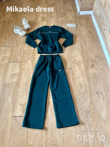 Продавам разкошен и много топъл ежедневен сет от марката Nike. В употзелен цвят.С,М Л размер, снимка 5 - Спортни екипи - 51939869