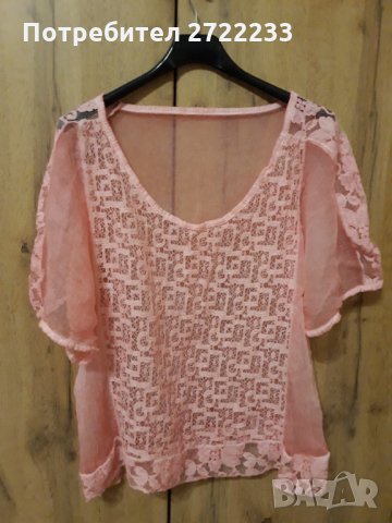 Дамска блуза в нежно розов цвят, снимка 8 - Туники - 35723485