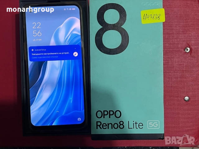 Телефон Oppo reno 8 lite 5g 128gb/8+3gb RAM с кутия и кейс, снимка 4 - Други - 51862395