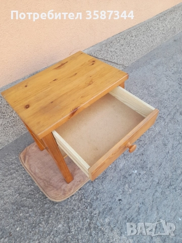 дървена масичка с чекмедже, снимка 3 - Маси - 51670033