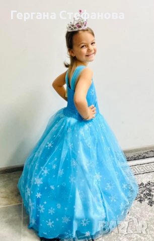 Рокля Елза с обръч Размери -98,104,110,116,128,140 Цена -59 лв, снимка 2 - Детски рокли и поли - 39360736