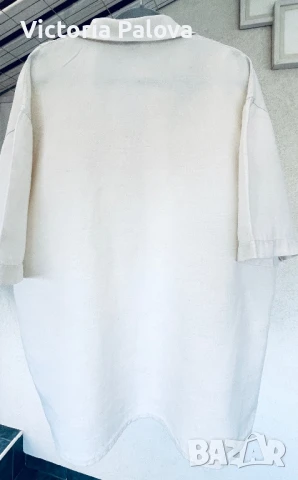 Свободна риза MERIT, лен и памук, снимка 14 - Ризи - 51240350