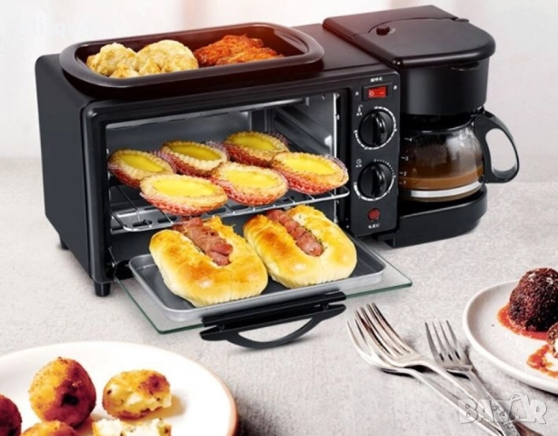 Многофункционална Печка, тостер фурна и кафемашина – 3в1 , снимка 13 - Печки, фурни - 52572710