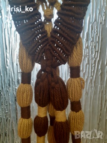 Вълнено пано макраме., снимка 3 - Декорация за дома - 35679658