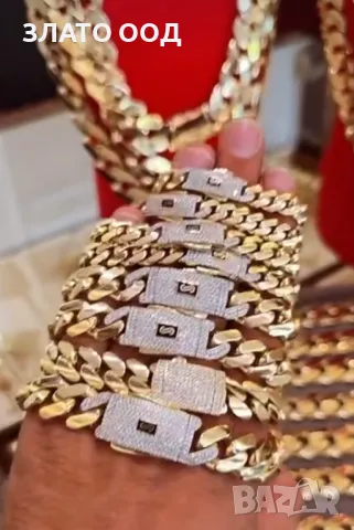 Златни гривни тип Monaco  14К, снимка 3 - Гривни - 47454468