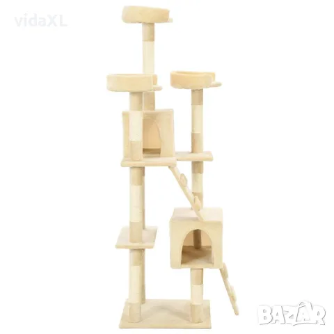 vidaXL Котешко дърво със сизалени стълбове, 170 см, бежово, снимка 2 - За котки - 56146213