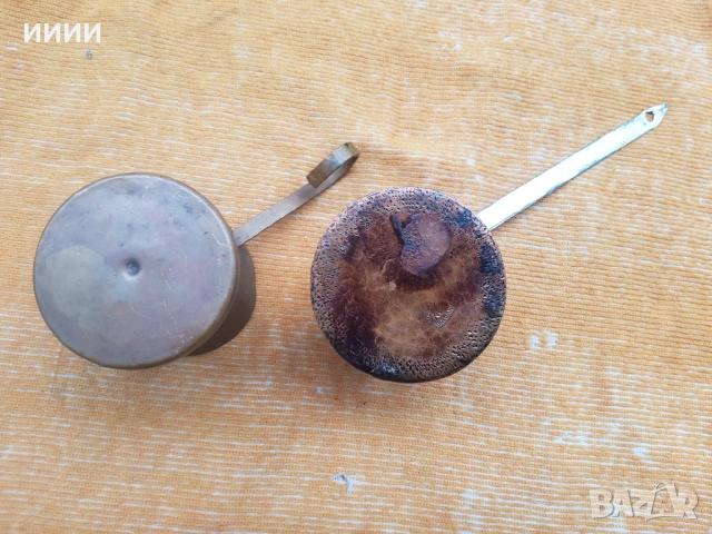 Бакърено джезве 2 бр, снимка 3 - Антикварни и старинни предмети - 53468143