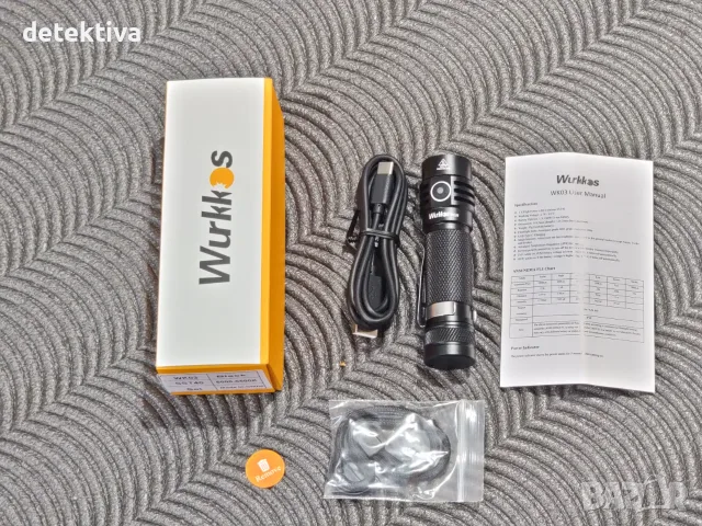 Фенер Wurkkos wk03, диод SST40, снимка 3 - Екипировка - 55965202
