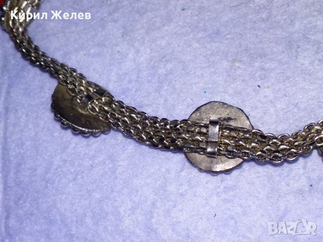 СТАРО РЕТРО ГОТИК АРТ КОЛИЕ ЧОКЪР посребрена благородна стомана с ВЕНЕЦИАНСКО СТЪКЛО МУРАНО 57391, снимка 14 - Антикварни и старинни предмети - 41751670