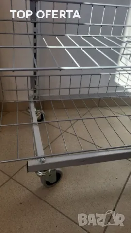 Стелаж подвижни кошници с лого 225 х 96 х 55 см, снимка 5 - Стелажи и щандове - 47866668