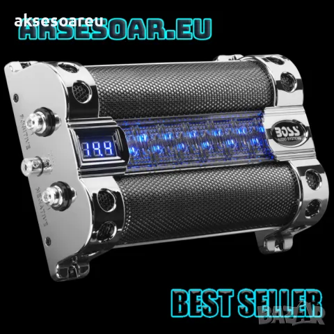 Кондензатор за усилвател за музика за кола 8 фарада с цифров дисплей BOSS Audio Systems CAP8 8 Farad, снимка 6 - Аксесоари и консумативи - 47366334