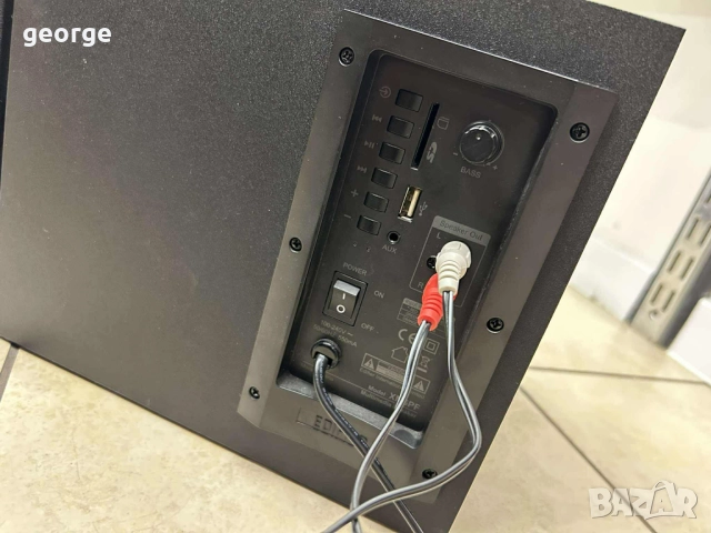 Звукова система edifier xm6pf, 2.1, 48w, fm radio, черна, снимка 4 - Аудиосистеми - 51879554