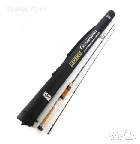 Abu Garcia Carabus Cassiopeia – CCAS-662UL - 1,8 m. 1-8g. с Оригинален Кадифен Калъф и Твърд Тубус!, снимка 3 - Въдици - 53127117