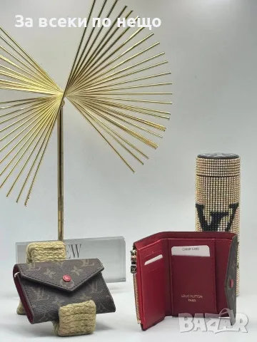 Louis Vuitton Луксозен Дамски Портфейл С Трикратно Прегъване И Джоб С Цип - 15 Цвята Код SEM-863, снимка 3 - Портфейли, портмонета - 56151928