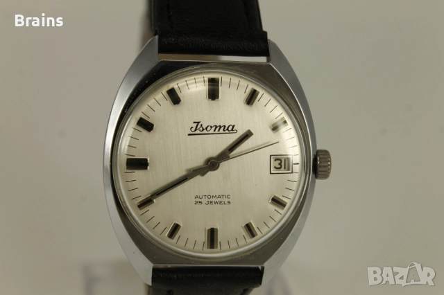 1960's JSOMA Automatic 25 Jewels Немски Ръчен Часовник, снимка 4 - Мъжки - 52062678