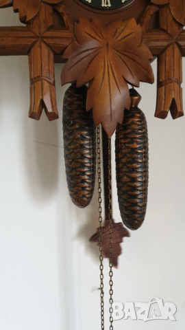 Стенен часовник с кукувица - Шварцвалд, снимка 9 - Антикварни и старинни предмети - 44617015