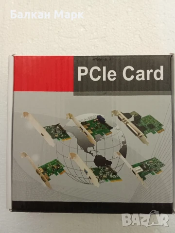 PCIe USB 3.0 контролерна карта – 4 порта, нова, с драйвери