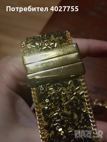 Колие и гривна ръчна изработка с гоблен , снимка 4 - Колиета, медальони, синджири - 52592769