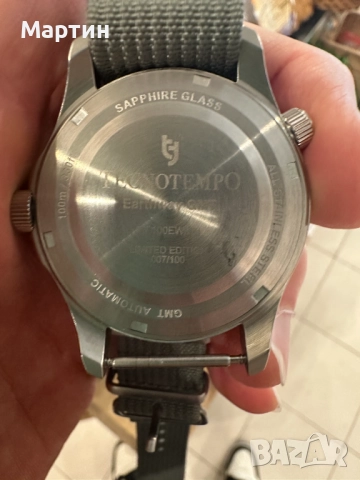 Автоматичен Часовник - Tecnotempo - GMT (две времеви зони) - Отличен, снимка 6 - Мъжки - 52366901