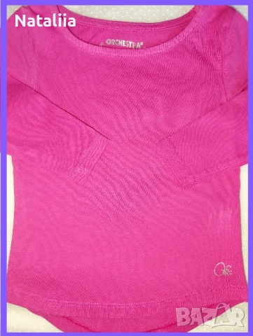 Ярки тениски с дълъг ръкав за момиче 2 г. / 86 — 2 бр.Orchestra, от Франция, снимка 4 - Комплекти за бебе - 51812409