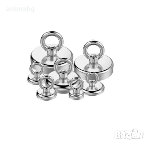 ANIMABG Супер силен риболовен магнит, Неодимов, 42мм, 61 кг., снимка 3 - Такъми - 50664345