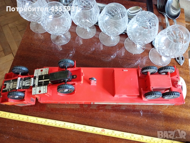 50см Стара играчка камион старинна играчка метален камион  стари играчки камионче, снимка 9 - Колекции - 52160137