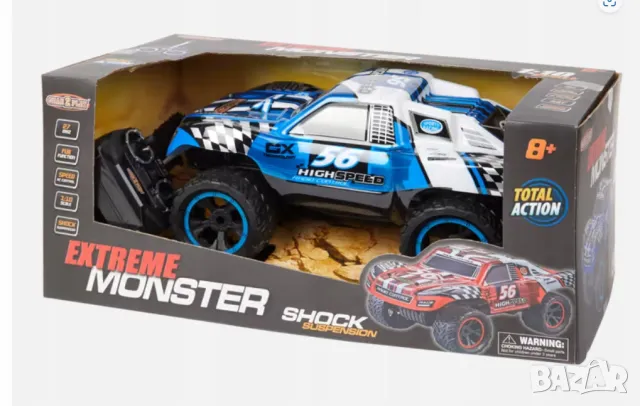 Количка с дистанционно бъги  CAR MONSTER TRUCK LED