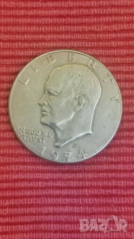 1 долар Айзенхауер 1974 г, голям. 