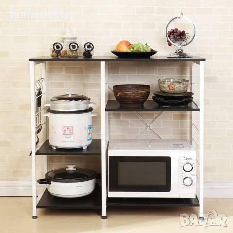 Кухненска етажерка с многофункционално приложение 10CZSS171-BK, снимка 5 - Етажерки - 50713998