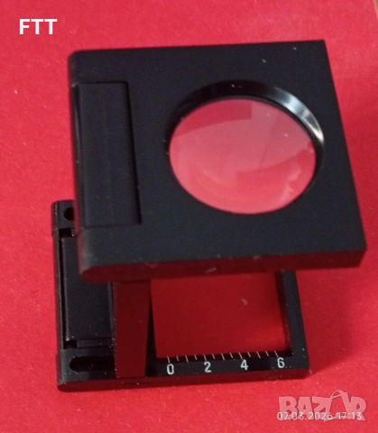 Сгъваема лупа WALTEX 8X, снимка 2 - Обективи и филтри - 53747637