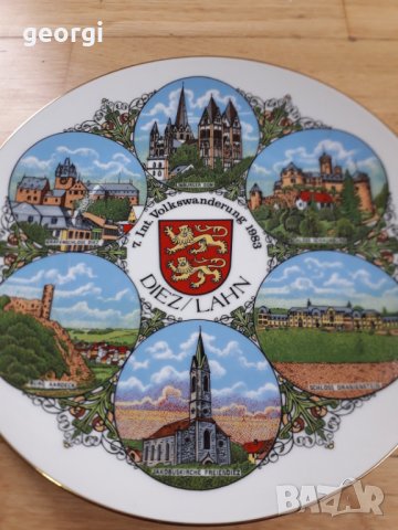 Немска порцеланова декоративна чиния , снимка 4 - Декорация за дома - 34406009