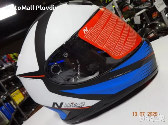 Каска nitro n3100 satin black gun нова мото каска шлем xs s m l xl xxl, снимка 8 - Аксесоари и консумативи - 49174673
