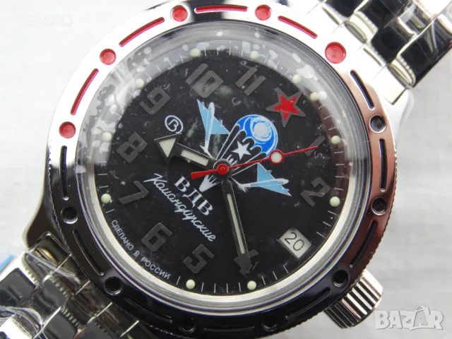 ВОСТОК АМФИБИЯ АВТОМАТИЧЕН-"Въздушно-Десантни Войски” ref: 420288, снимка 9 - Мъжки - 48080433