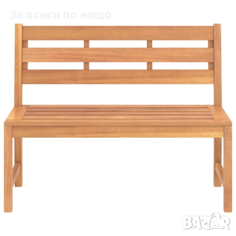 Градинска пейка, 114 см, тик масив Код P1083, снимка 7 - Градински мебели, декорация  - 51437443