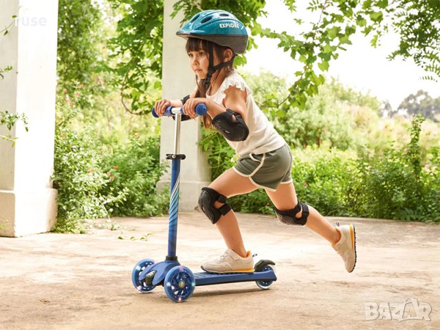 НОВИ! Тротинетка с LED колела ДВА ЦВЯТА 50кг Триколка, снимка 6 - Други - 41857786