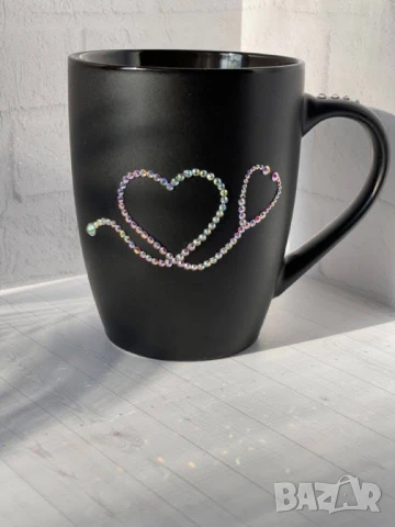 чаша инкрустирана с камъчета , снимка 4 - Чаши - 51033796