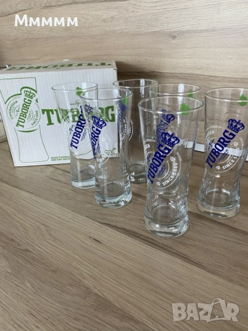 Чаши за бира Tuborg, снимка 3 - Чаши - 55943801