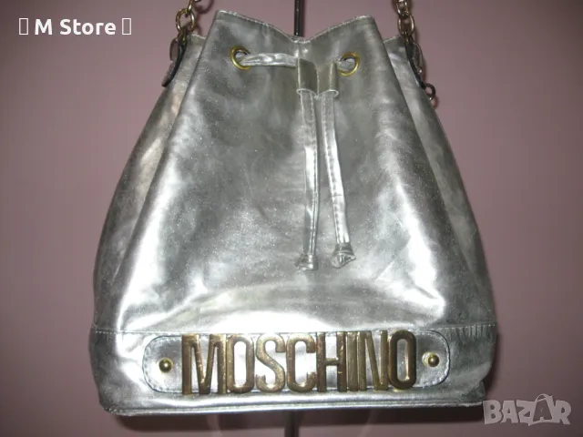 Moschino дамска чанта и раница 2 в 1, снимка 1 - Чанти - 48461547