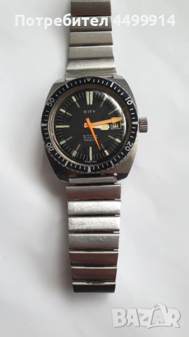 Мъжки автоматичен часовник CITY,ЕТА 2784, снимка 9 - Антикварни и старинни предмети - 53283575