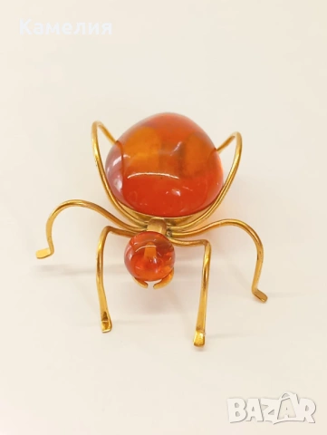 Брошка, кехлибар , снимка 6 - Други - 53673932