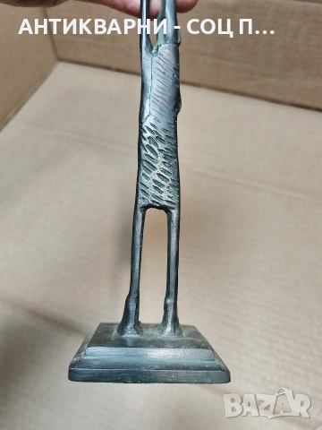 Стара Африканска Бронзова Статуетка. / НОМЕР 653., снимка 14 - Антикварни и старинни предмети - 53327414