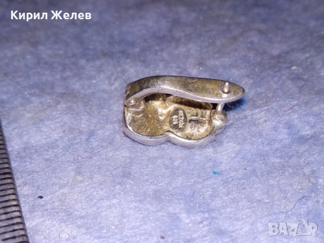 СТИЛНА ВЕНТИДЖ АРТ ОБЕЦА СРЕБРО 925 АНГЛИЯ МАЙСТОРСКА СТАРА БИЖУТЕРСКА ИЗРАБОТКА 38218, снимка 9 - Обеци - 40938765