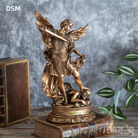 Статуетка Архангел Михаил Фигура За Декорация, снимка 2 - Статуетки - 47543082