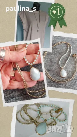 8 броя / Аутлет, в колажи / Колиета тип гердан или чокър със змийски елементи , снимка 5 - Колиета, медальони, синджири - 47302133