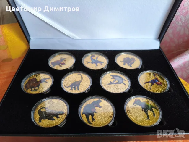 Кутия с 5 или 10 броя монети динозаври , снимка 10 - Нумизматика и бонистика - 55039121