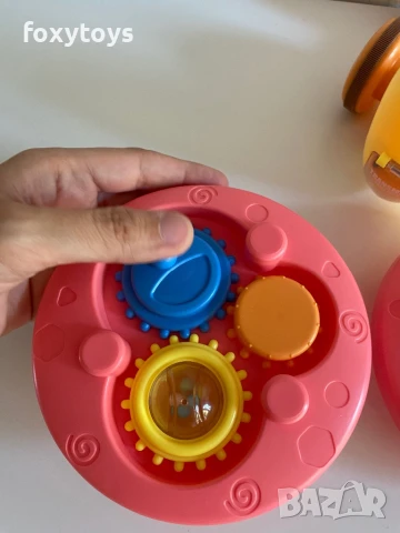 Охлювче за дърпане - 4 в 1 - ксилофон - в розов и зелен цвят, снимка 15 - Образователни игри - 51119479