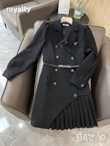 Pr🅰️da дамски елегантни рокли Два цвята , снимка 3 - Рокли - 49267758