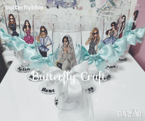 Чаши за моминско парти, Украса за моминско парти, снимка 4 - Декорация - 24657964
