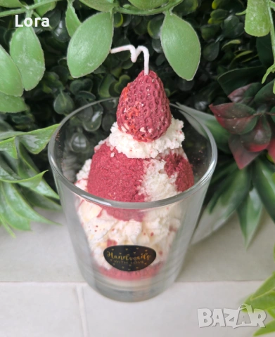 Ръчно изработена ароматна свещ , снимка 3 - Декорация за дома - 53565648